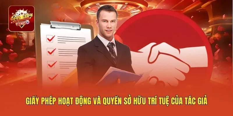 Giấy phép hoạt động và quyền sở hữu trí tuệ của tác giả